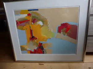 Ton van Kesteren - Zeefdruk met een abstracte voorstelling kopen? Bied vanaf 35!