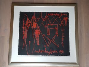 Anton Heyboer - Laatste keer! : Gemengde techniek op geschept papier, gesigneerd kopen? Bied vanaf 295!
