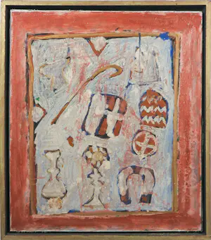 Peter Verheijden - Acryl op karton en hout, Gereedschap voor van Reen - Ingelijst kaufen? Bieten Sie von 120!
