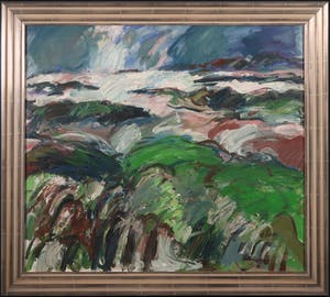 Toon de Haas - Olieverf op doek, Strandhill-Sligo - Ingelijst kopen? Bied vanaf 100!