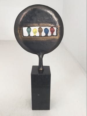 Corry Ammerlaan - Sculptuur “ Kijk in de toekomst ! “ kopen? Bied vanaf 75!