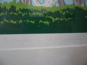 Sees Vlag - Zeefdruk: Bomen l'ile - Grande - 1971 kopen? Bied vanaf 60!