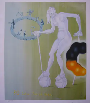Buy Jörg Immendorff - 80 JAHRE JOSEPH BEUYS . 2001 signiert .? Bid from 400!