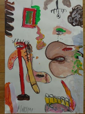 Anton Martineau - EROTISCHE FIGURATIE / ORIGINEEL WERK / 100x69cm / SIG kopen? Bied vanaf 165!