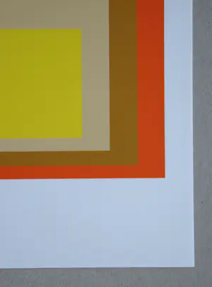 Josef Albers - Homage to the Square - Yes Sir - Zeefdruk in 4 kleuren - 1971 kopen? Bied vanaf 120!
