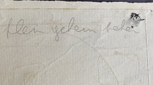 Jan Montyn - klein geheim teken 2/2 eigen coll. 1961 kopen? Bied vanaf 25!