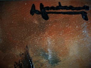 Leo Jordaens - Sfeervol olieverf "Dreigend wolkendek boven de Kempen" gesigneerd kopen? Bied vanaf 10!