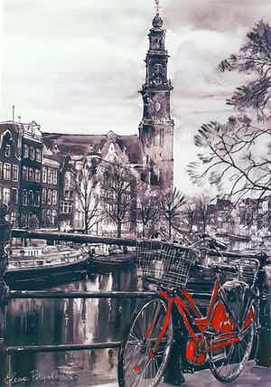 Elena Polyakova - Westerkerk in Amsterdam verkocht voor € 55!