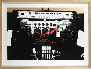 Batia Suter - Zeefdruk op triplex, Cockpit - Ingelijst kopen? Bied vanaf 1!