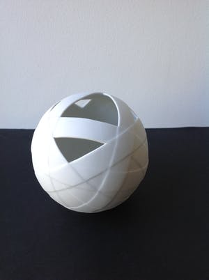 Rosenthal - Pieke Bergmans Taped Vaas wit porselein (mat) Rosenthal Studio Line kopen? Bied vanaf 55!