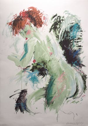 Annemarie de Groot - Subtiel naakt | Kleuren zeefdruk - Groot formaat kopen? Bied vanaf 35!