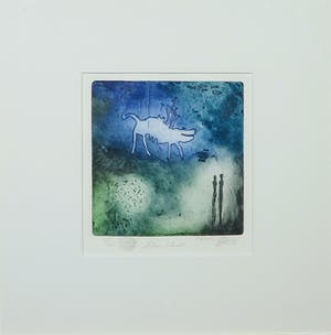 Ad Arma - Ets, Blue Cloud- Ingelijst kopen? Bied vanaf 30!