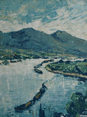 Clement van Vlaardingen - Ingelijst, olieverf op doek , “Bonn” – ca. 1960 kopen? Bied vanaf 75!