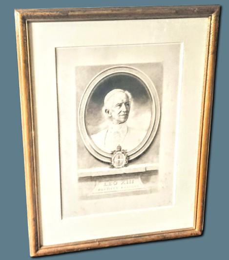 Claude-Ferdinand Gaillard - Gravur Kupferstich 1880 Porträt Papst Leo XIII handsigniert Museumsrahmung kaufen? Bieten Sie von 180!