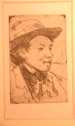 Walter Vaes - Portret van kunstenaar met pijp kopen? Bied vanaf 30!