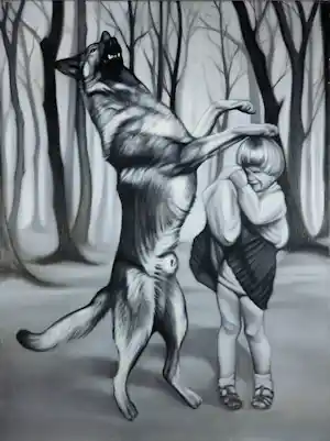 AcheterCisca Bogman - Olieverf op doek, In the woods? Enchérissez de 50!