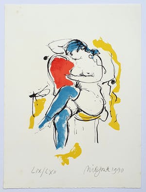 Nic Jonk - Zittend naakt kopen? Bied vanaf 55!