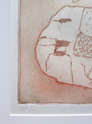 Jan Montyn - Geluksboom, aquatint ets kopen? Bied vanaf 95!