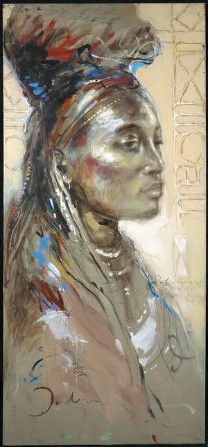 Jochum Bakker - Acryl op doek, Krijger (Groot) kopen? Bied vanaf 250!