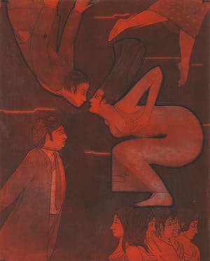 Mark Visione - Ets en aquatint, Love - Ingelijst kopen? Bied vanaf 35!