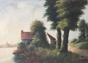 Niet of onleesbaar gesigneerd - Vlaams landschap? kopen? Bied vanaf 1!
