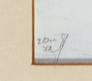 Niet of onleesbaar gesigneerd - Pastelkrijt, Landschap met molen kopen? Bied vanaf 1!