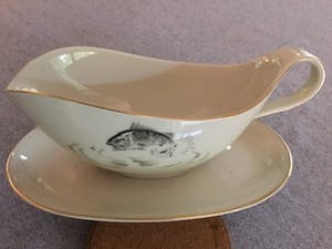 Heinrich & Co - Porseleinen visschaal met sauskom kopen? Bied vanaf 10!