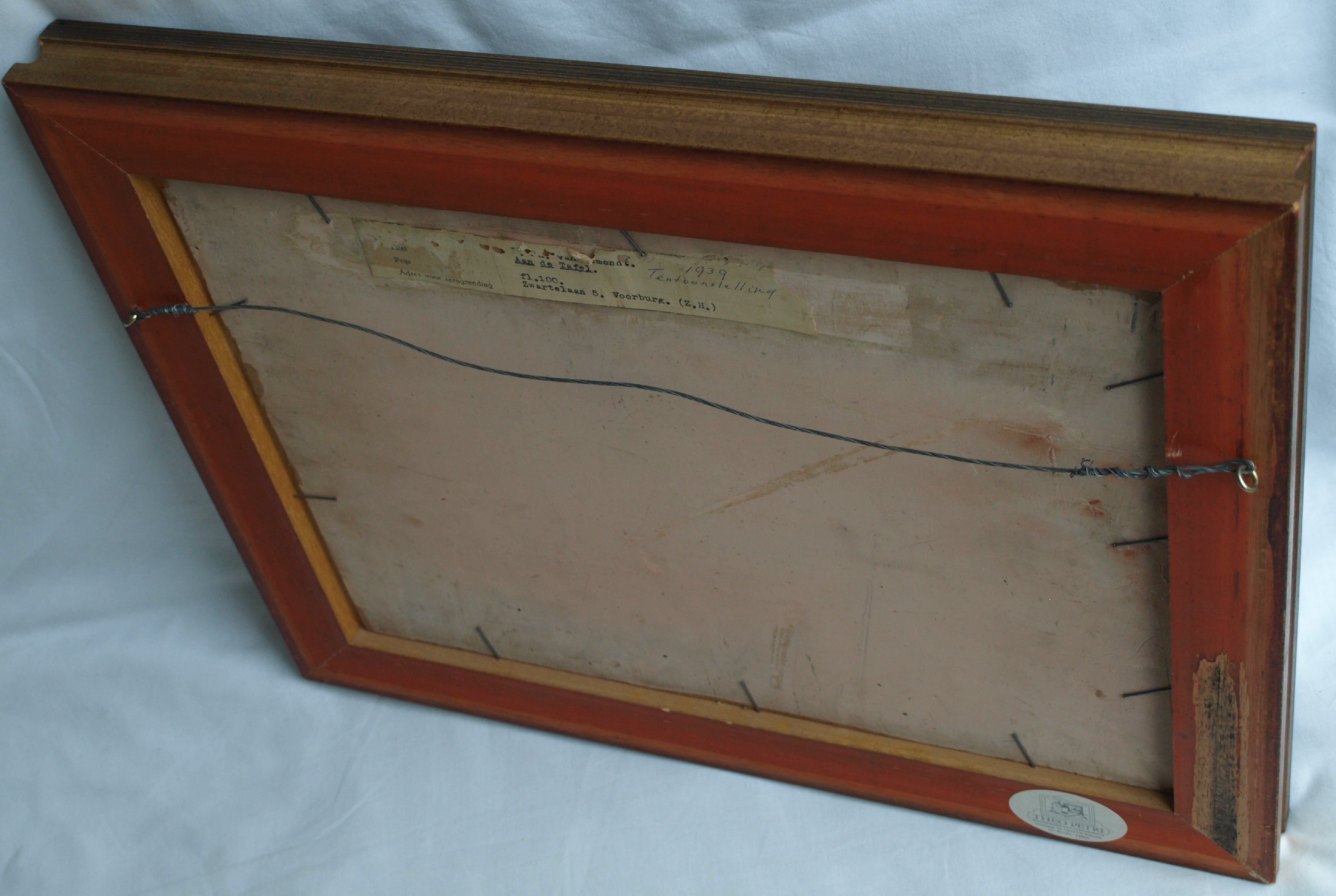 Bethijl Philippus van Romondt - Olieverf op paneel , Aan de tafel – gesigneerd & ingelijst – 1939 kopen? Bied vanaf 175!