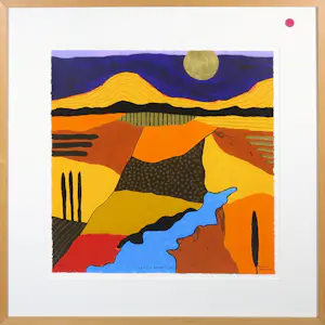 Ronald Boonacker - Zeefdruk, Lago di Garda I - Ingelijst kopen? Bied vanaf 1!