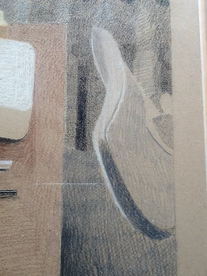 Leon Tebbe - Leon Tebbe, pasteltekening, 1981 ingelijst kopen? Bied vanaf 40!