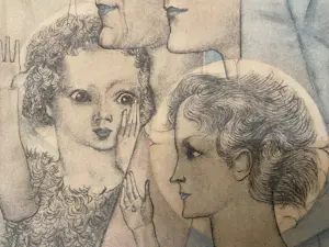 Jan Toorop - Maria met Jezus en Elisabeth met Johannes de doper. kopen? Bied vanaf 35!