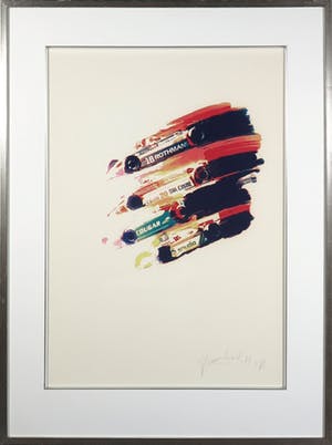 Frank Gude - Litho, Formule 1 - Ingelijst kopen? Bied vanaf 1!