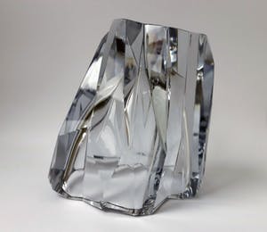 Tapio Wirkkala - Iceberg - massief glazen vaas, gesigneerd kopen? Bied vanaf 89!