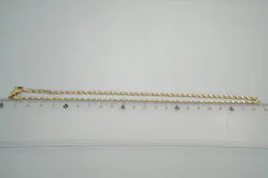 NV34 - Zo goed als nieuw  14 karaat gouden bicolor  collier - klein model kopen? Bied vanaf 680!