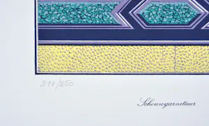 Frank Maieu - Schouwgarnituur - Zeefdruk - Gesigneerd - 54x42 cm - 1977 kopen? Bied vanaf 65!