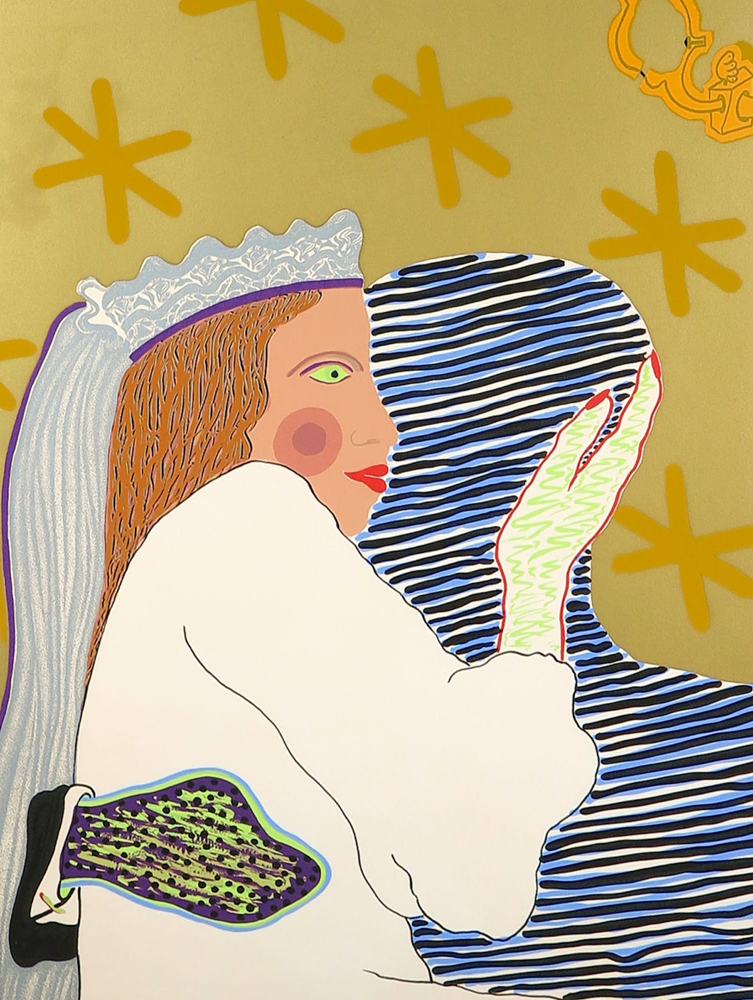 Stanco Skiczuk - Zeefdruk, Zonder titel - Ingelijst verkocht voor € 1!