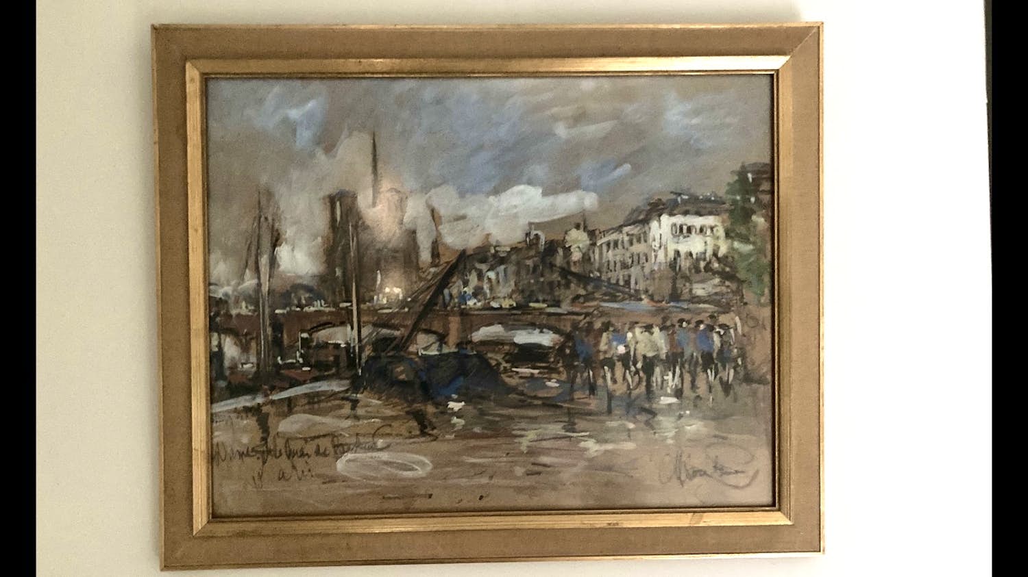 Michel Soutine - Quai de Bethune met Notre Dame kopen? Bied vanaf 75!