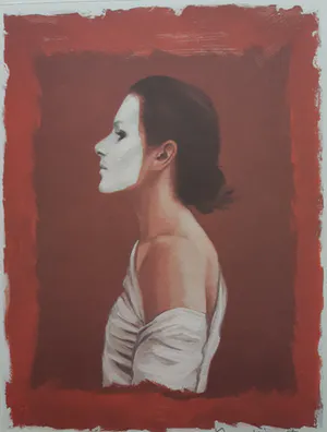 Ans Markus - Zelfportret met wit masker kopen? Bied vanaf 95!