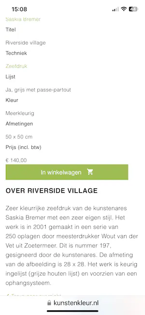 Saskia Bremer - Riverside village kopen? Bied vanaf 50!