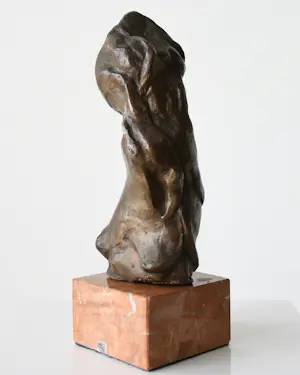 Eugene Dodeigne - Bronzen abstract sculptuur - 1986 kopen? Bied vanaf 300!