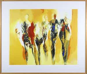 Peter Meijer - Zeefdruk, Summertime - Ingelijst verkocht voor € 50!