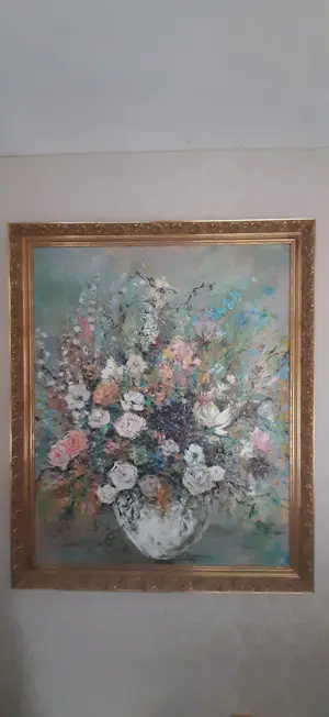 Hilda Blom - Uniek olieverfschilderij van Hilda Blom – Kleurrijk en expressief! kopen? Bied vanaf 175!
