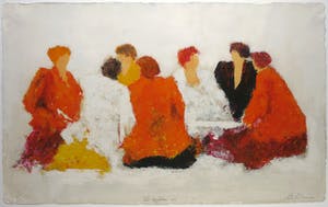 Wil Willemsen - Zeefdruk, All togheter now - Ingelijst (Groot) kopen? Bied vanaf 50!