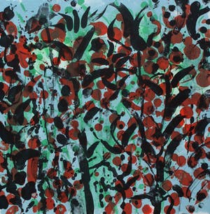 Jef Diederen - Litho: Kleine tuin II- 1990 kopen? Bied vanaf 65!