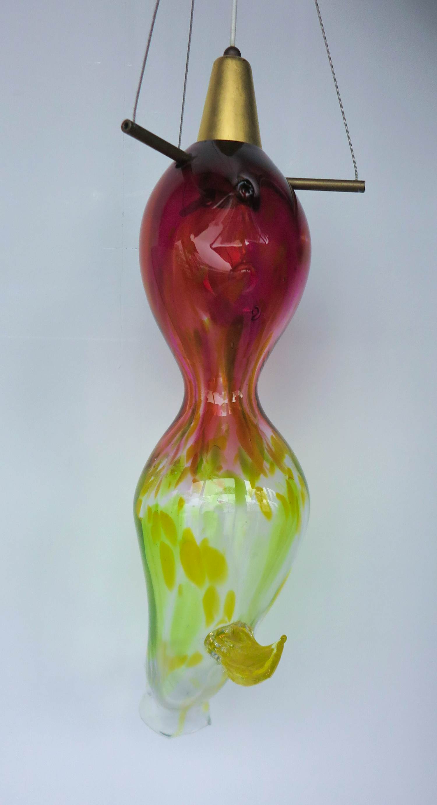 Michel van Overbeeke - Bijzondere lamp van glas / Droomluchter - inclusief boek! kopen? Bied vanaf 500!