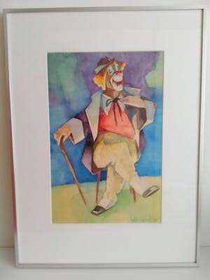 Krijn van Dijke - (1910-1980) 'het strikje van de clown', handgesigneerd kopen? Bied vanaf 50!