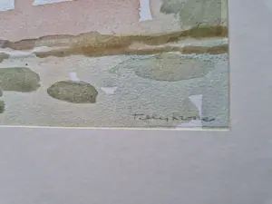 Tilly Krone - Omstreeks 1970 impressionistisch geschilderde Aquarel "IJmuiden" gesigneerd kopen? Bied vanaf 46!