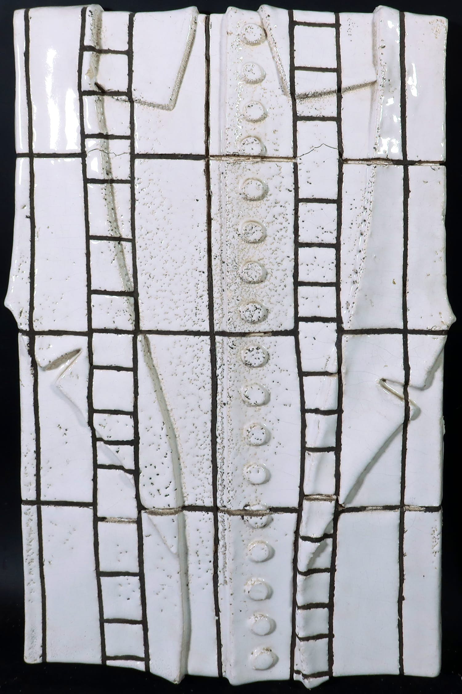 Jan Jaap Horstink - Wandobject van keramiek, No 8230 verkocht voor € 1!