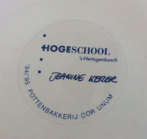 Cor Unum - Zeldzame citrus pastel kleurige Fruittest ontwerp Jeanine Keizer v HS Den Bosch kopen? Bied vanaf 40!