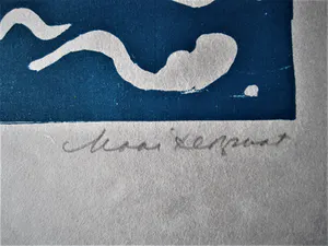 Maaike Braat - Mooie polychrome Houtsnede (oplage 80) potloodgesigneerd kopen? Bied vanaf 1!